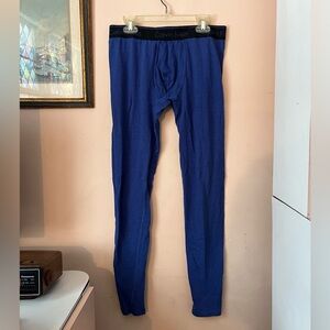 Calvin Klein striped blue and black underwear base layer pants
